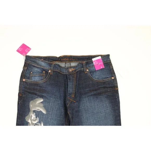 NOS Vintage Y2K Lot 29 Womens Size 9 Looney Tunes Wide Leg Flared Denim Jeans